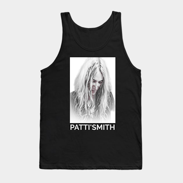 Wall patti smith white Tank Top by HarapanKeluarga